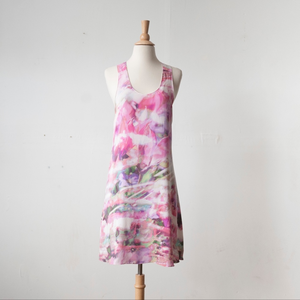 Cynthia Rowley Silk Watercolor Dress